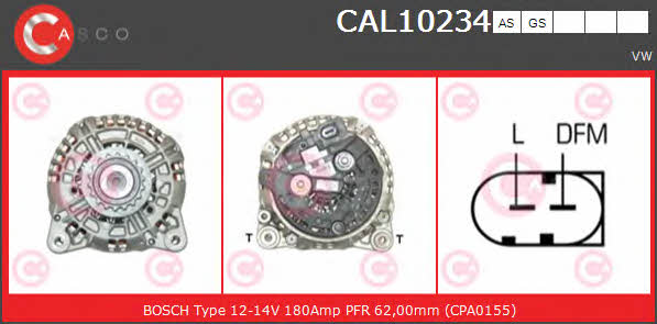 Casco CAL10234GS Alternator CAL10234GS: Buy near me in Poland at 2407.PL - Good price!