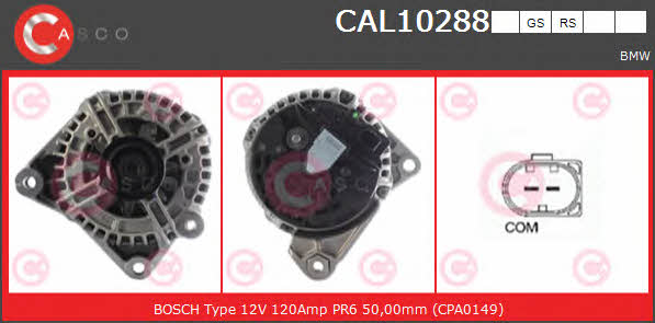 Casco CAL10288RS Alternator CAL10288RS: Buy near me in Poland at 2407.PL - Good price!