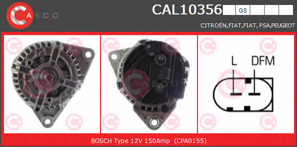Casco CAL10356GS Генератор CAL10356GS: Отличная цена - Купить в Польше на 2407.PL!