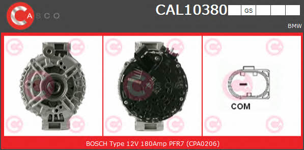 Casco CAL10380GS Alternator CAL10380GS: Buy near me in Poland at 2407.PL - Good price!