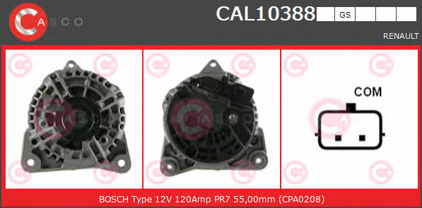 Casco CAL10388GS Alternator CAL10388GS: Dobra cena w Polsce na 2407.PL - Kup Teraz!