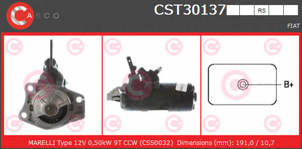Casco CST30137RS Стартер CST30137RS: Отличная цена - Купить в Польше на 2407.PL!