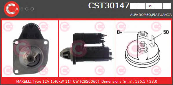 Casco CST30147RS Стартер CST30147RS: Отличная цена - Купить в Польше на 2407.PL!