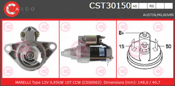Casco CST30150AS Стартер CST30150AS: Отличная цена - Купить в Польше на 2407.PL!