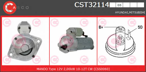 Casco CST32114GS Starter CST32114GS: Buy near me in Poland at 2407.PL - Good price!