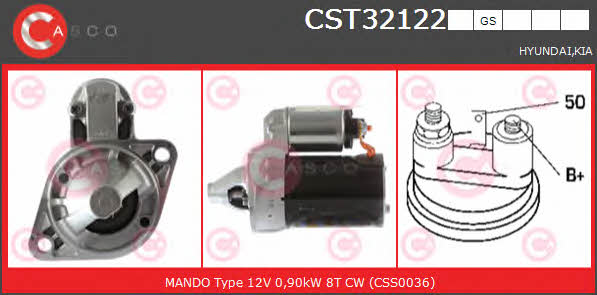 Casco CST32122GS Стартер CST32122GS: Отличная цена - Купить в Польше на 2407.PL!