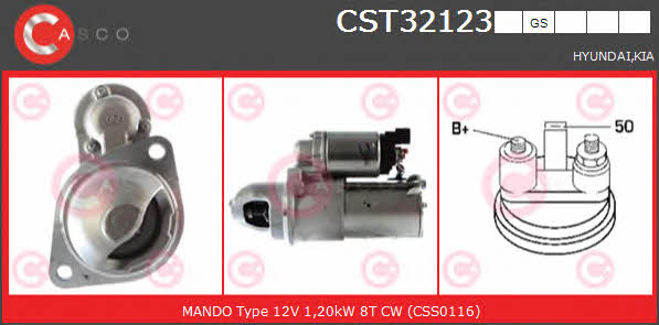Casco CST32123GS Стартер CST32123GS: Отличная цена - Купить в Польше на 2407.PL!