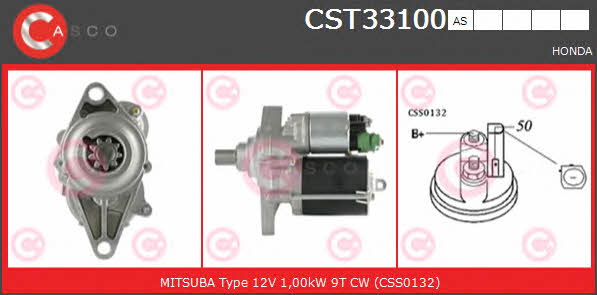 Casco CST33100AS Стартер CST33100AS: Отличная цена - Купить в Польше на 2407.PL!