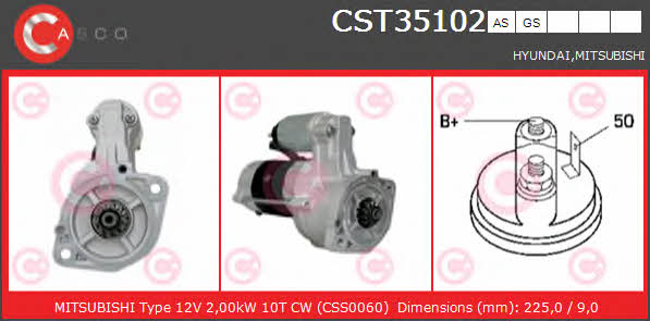 Casco CST35102GS Starter CST35102GS: Buy near me in Poland at 2407.PL - Good price!