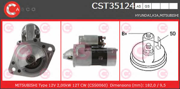 Casco CST35124GS Starter CST35124GS: Buy near me in Poland at 2407.PL - Good price!