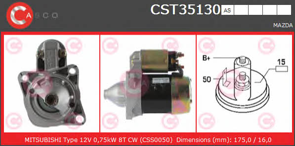 Casco CST35130AS Стартер CST35130AS: Отличная цена - Купить в Польше на 2407.PL!