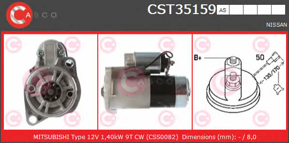 Casco CST35159AS Стартер CST35159AS: Приваблива ціна - Купити у Польщі на 2407.PL!