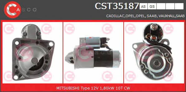 Casco CST35187GS Стартер CST35187GS: Отличная цена - Купить в Польше на 2407.PL!