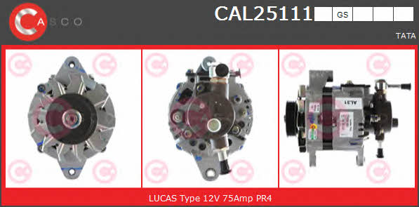 Casco CAL25111GS Alternator CAL25111GS: Buy near me in Poland at 2407.PL - Good price!