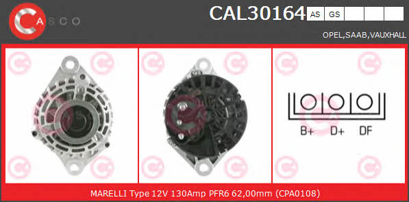 Casco CAL30164AS Alternator CAL30164AS: Buy near me in Poland at 2407.PL - Good price!