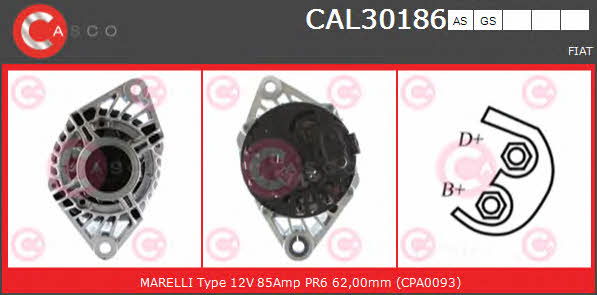 Casco CAL30186AS Alternator CAL30186AS: Buy near me in Poland at 2407.PL - Good price!