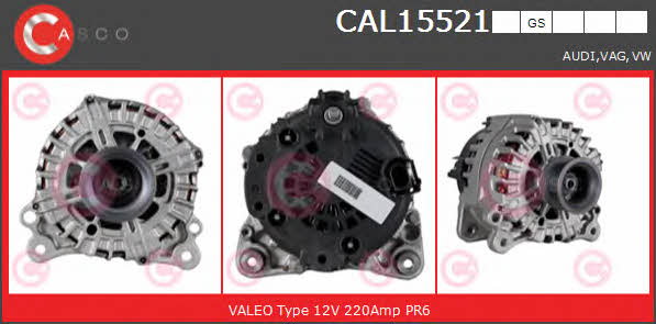 Casco CAL15521GS Alternator CAL15521GS: Buy near me in Poland at 2407.PL - Good price!