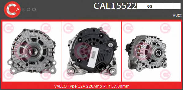 Casco CAL15522GS Alternator CAL15522GS: Buy near me in Poland at 2407.PL - Good price!
