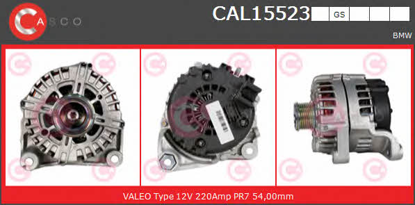 Casco CAL15523GS Alternator CAL15523GS: Buy near me in Poland at 2407.PL - Good price!