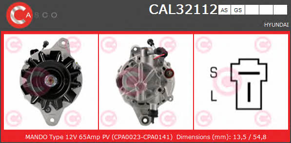 Casco CAL32112AS Alternator CAL32112AS: Buy near me in Poland at 2407.PL - Good price!