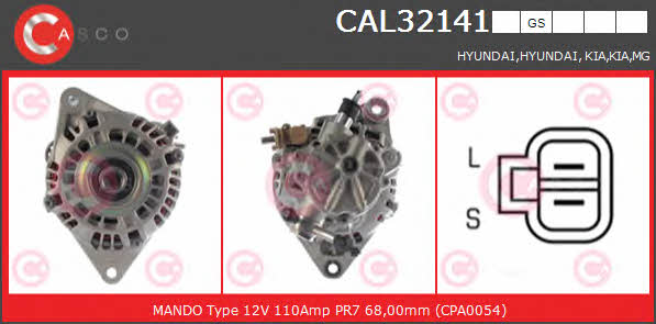 Casco CAL32141GS Alternator CAL32141GS: Dobra cena w Polsce na 2407.PL - Kup Teraz!