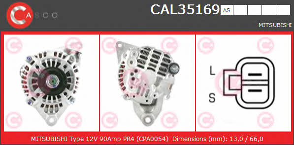 Casco CAL35169AS Alternator CAL35169AS: Atrakcyjna cena w Polsce na 2407.PL - Zamów teraz!