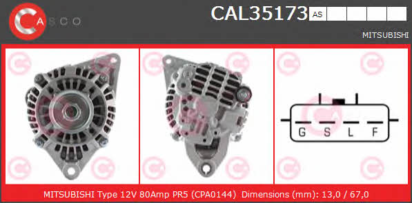 Casco CAL35173AS Alternator CAL35173AS: Dobra cena w Polsce na 2407.PL - Kup Teraz!