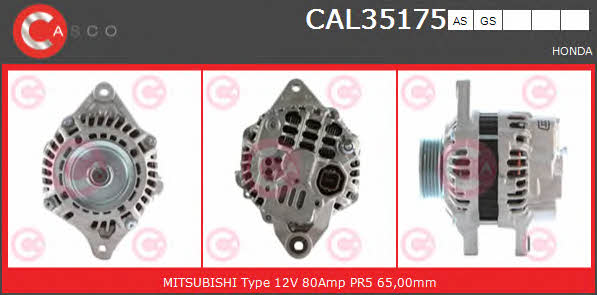 Casco CAL35175AS Alternator CAL35175AS: Buy near me in Poland at 2407.PL - Good price!
