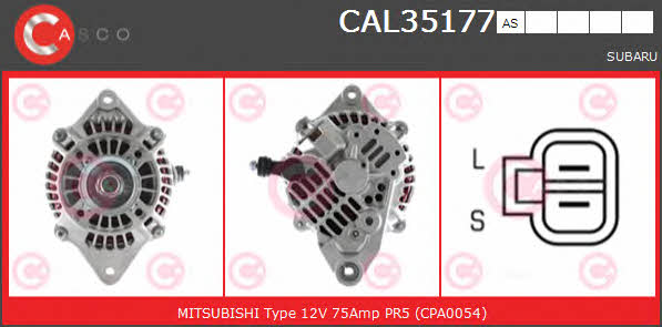 Casco CAL35177AS Alternator CAL35177AS: Buy near me in Poland at 2407.PL - Good price!