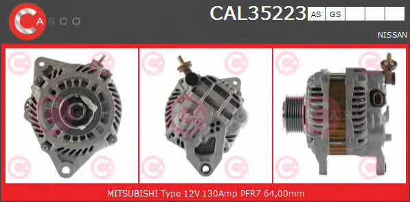 Casco CAL35223AS Alternator CAL35223AS: Buy near me in Poland at 2407.PL - Good price!
