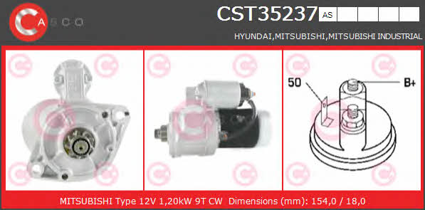 Casco CST35237AS Anlasser CST35237AS: Kaufen Sie zu einem guten Preis in Polen bei 2407.PL!