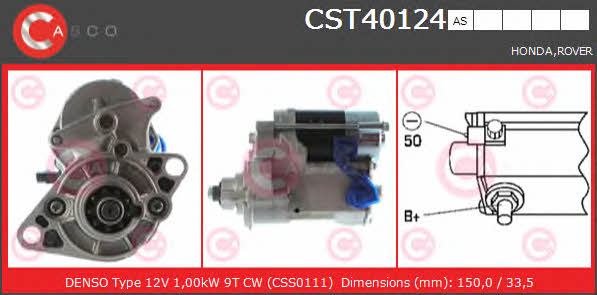 Casco CST40124AS Стартер CST40124AS: Отличная цена - Купить в Польше на 2407.PL!