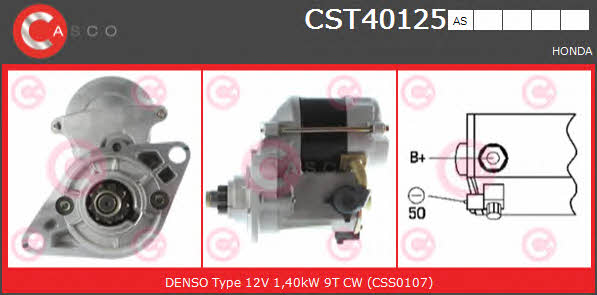 Casco CST40125AS Стартер CST40125AS: Отличная цена - Купить в Польше на 2407.PL!