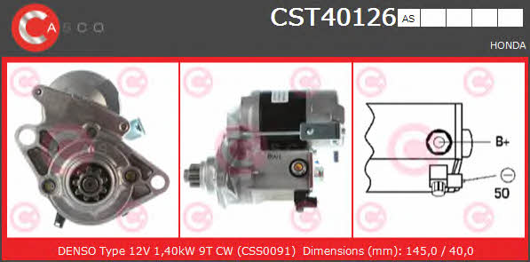 Casco CST40126AS Starter CST40126AS: Buy near me in Poland at 2407.PL - Good price!
