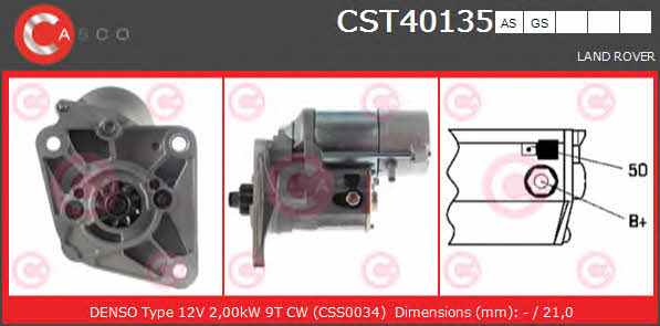 Casco CST40135AS Starter CST40135AS: Buy near me in Poland at 2407.PL - Good price!