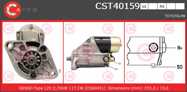 Casco CST40159AS Стартер CST40159AS: Отличная цена - Купить в Польше на 2407.PL!