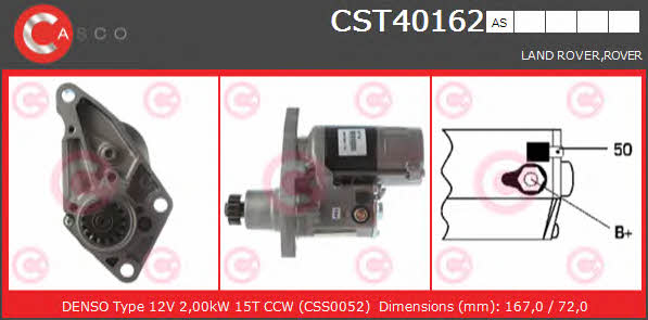 Casco CST40162AS Стартер CST40162AS: Отличная цена - Купить в Польше на 2407.PL!