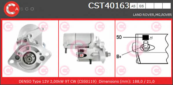 Casco CST40163AS Starter CST40163AS: Buy near me in Poland at 2407.PL - Good price!