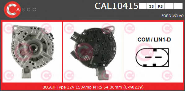 Casco CAL10415GS Alternator CAL10415GS: Buy near me at 2407.PL in Poland at an Affordable price!