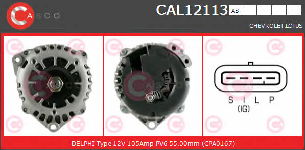 Casco CAL12113AS Alternator CAL12113AS: Atrakcyjna cena w Polsce na 2407.PL - Zamów teraz!