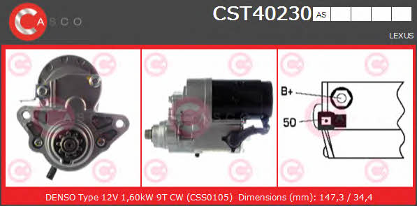 Casco CST40230AS Starter CST40230AS: Buy near me in Poland at 2407.PL - Good price!
