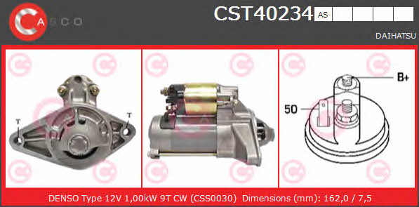Casco CST40234AS Стартер CST40234AS: Отличная цена - Купить в Польше на 2407.PL!