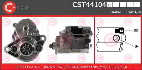 Casco CST44104AS Стартер CST44104AS: Отличная цена - Купить в Польше на 2407.PL!
