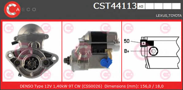 Casco CST44113AS Стартер CST44113AS: Отличная цена - Купить в Польше на 2407.PL!