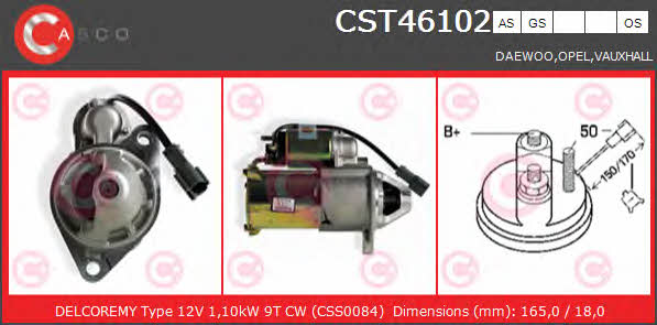 Casco CST46102AS Стартер CST46102AS: Отличная цена - Купить в Польше на 2407.PL!