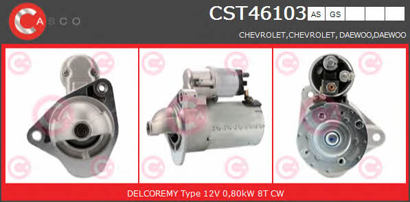 Casco CST46103GS Стартер CST46103GS: Отличная цена - Купить в Польше на 2407.PL!