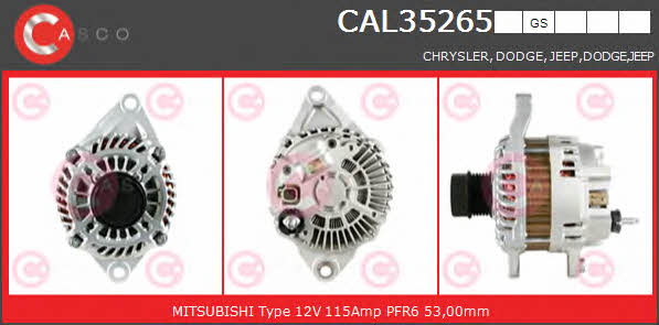Casco CAL35265GS Alternator CAL35265GS: Buy near me in Poland at 2407.PL - Good price!