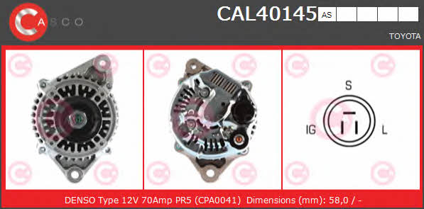 Casco CAL40145AS Generator CAL40145AS: Kaufen Sie zu einem guten Preis in Polen bei 2407.PL!