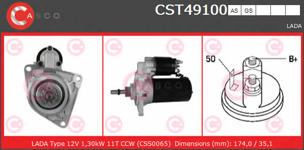 Casco CST49100GS Стартер CST49100GS: Отличная цена - Купить в Польше на 2407.PL!
