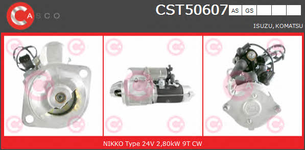 Casco CST50607GS Стартер CST50607GS: Отличная цена - Купить в Польше на 2407.PL!